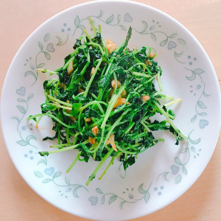 Stir fried Pea Shoots